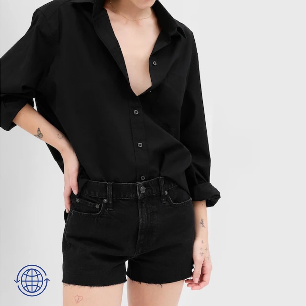 GAP 3“ High Rise Cheeky Shorts with Washwell Black